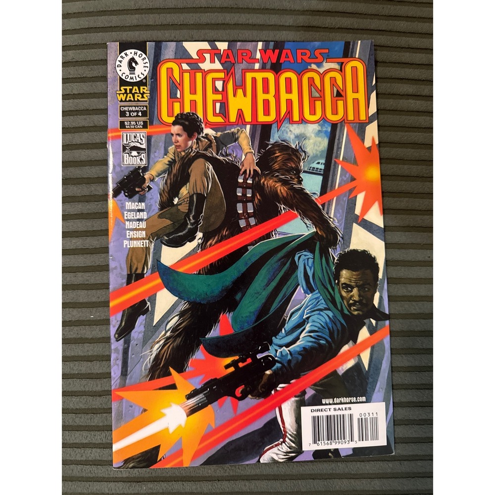 Dark Horse Star Wars Chewbacca #3 Comic Book 2000 Leia Lando LucasBooks Sci-Fi